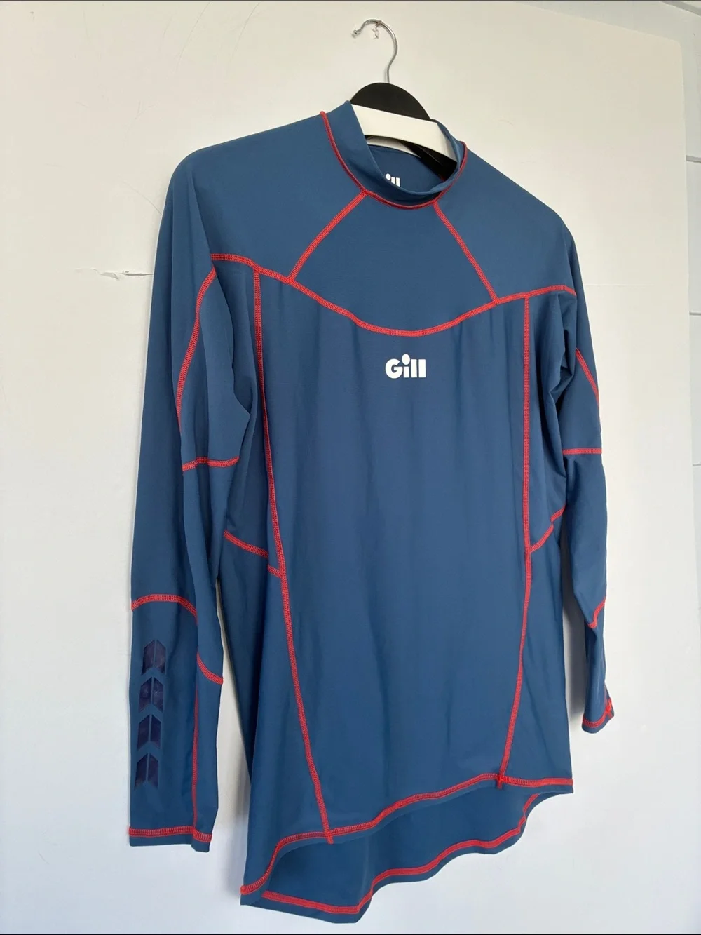 Gill Men’s Pro Rash Vest Shirt Navy Long-Sleeve Rash Guard UV 50+ Large